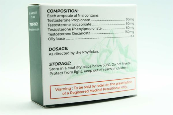 Testosterone Mix (Elbrus Pharmaceuticals) (10 Phiolen x 300mg) – Bild 2